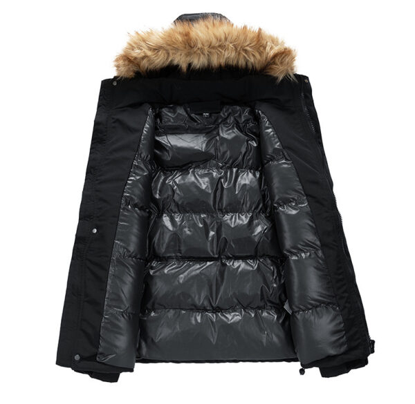 New Autumn And Winter Fur Collar Men's Thickened Coat - Image 4